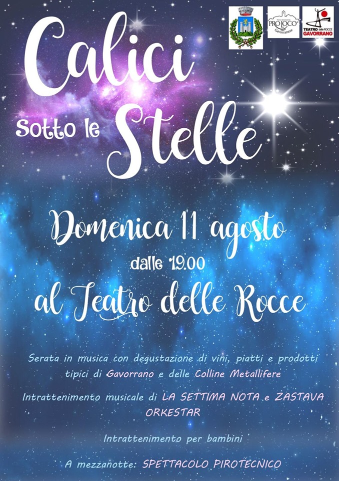 Calici sotto le Stelle 2019 Gavorrano Geschehen in der Maremma