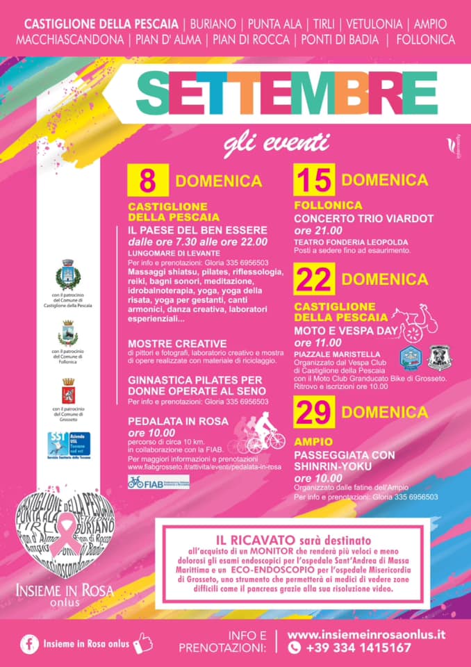 Il Paese del Benessere | Pedalata in Rosa | Castiglione della Pescaia Il Paese del Benessere | Pedalata in Rosa | Castiglione della Pescaia