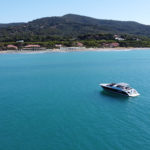 Rental boat on the Tuscan coast