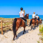 Horseback riding on vacation