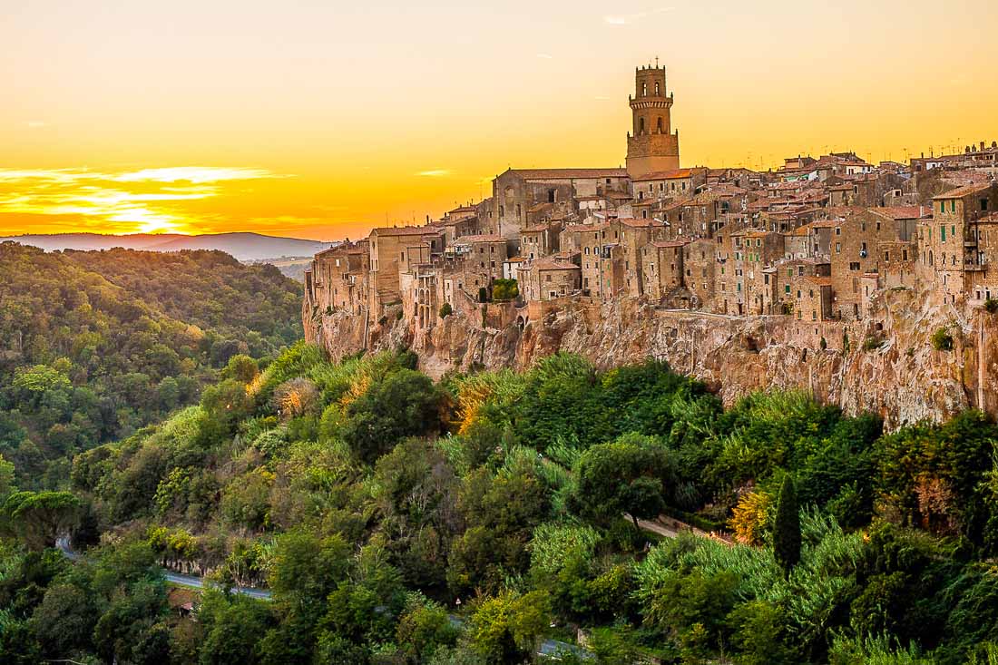 Pitigliano al tramonto